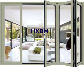 EPDM External Aluminum Folding Doors 12A Glass 75mm Depth