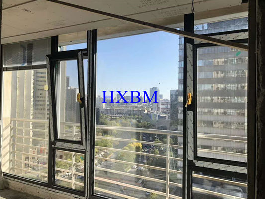 janelas de batente de alumínio ISO9001 da ruptura térmica de vidro de 5mm