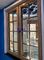 Anodized 70mm Wood Aluminum Windows With Double Glass Waterproof