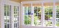 Portas alemãs da madeira do estilo e Windows, janelas de batente da madeira do quadro de 68mm